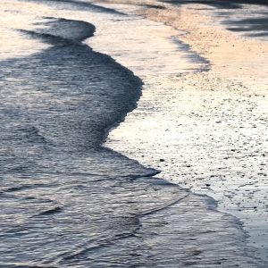 Sandbanks beach at dusk