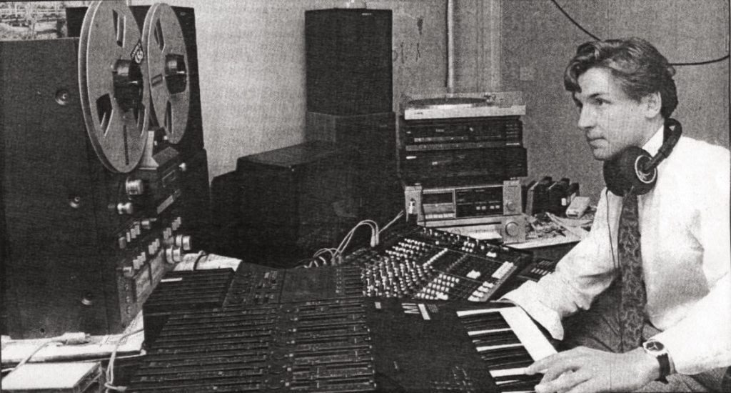 My studio in parents' house 1989 with the amazing Korg M1, Yamaha Cassette 4 track and Tascam 32 1/4"