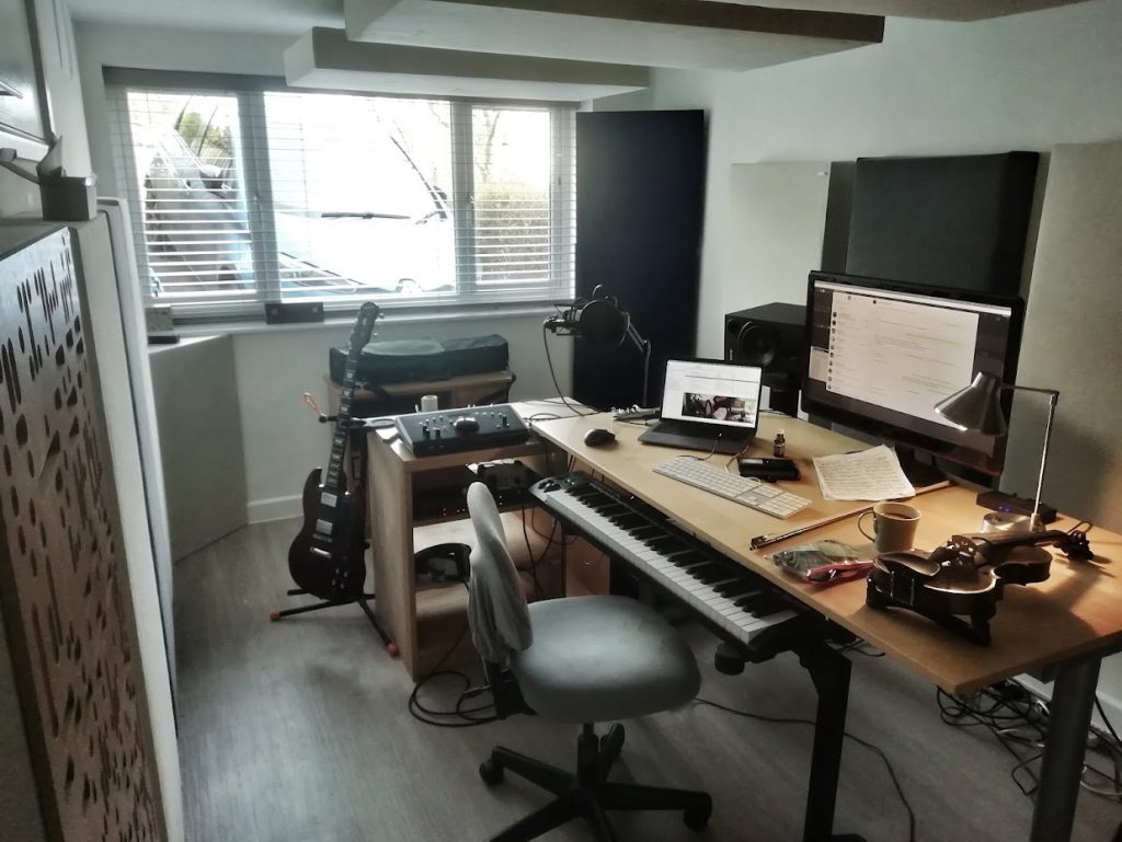 Jonathan Slatter Music studio control room designed by GIK