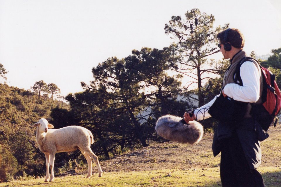 recording goats in Andalucia