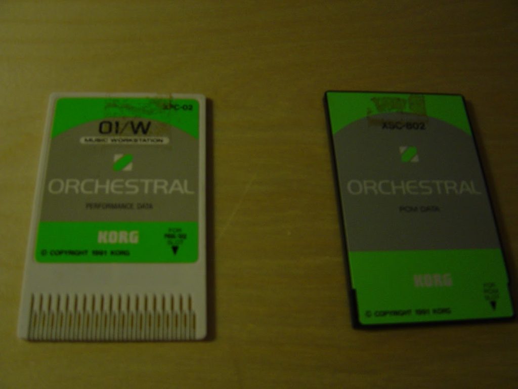 Korg O1W Expansion Sound Cards