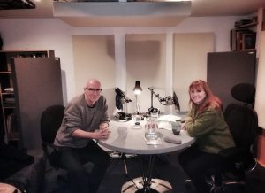 Midge Ure in the podcast studio