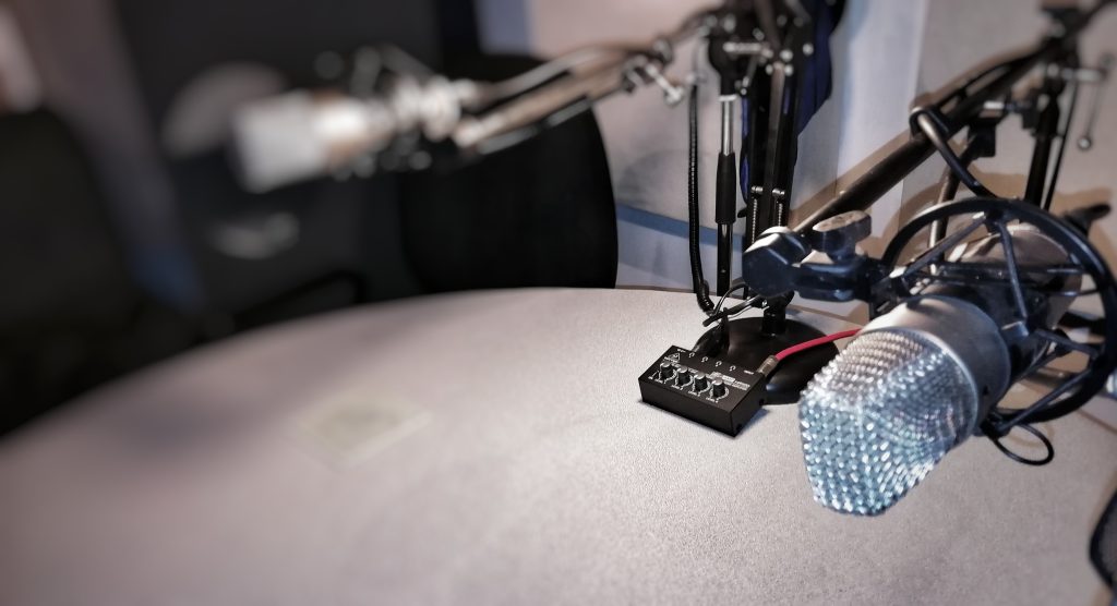 Podcast studio at Jonathan Slatter Music